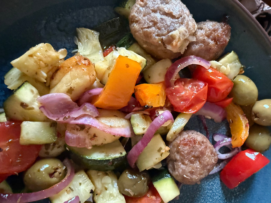 Sausage & Gnocchi One-pan Bake